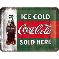 Nostalgic-Art Small Sign Coca-Cola - Vintage Evergreen