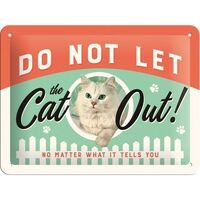 Nostalgic-Art Small Sign Do Not Let the Cat Out 15x20cm