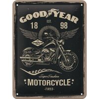 Nostalgic-Art Small Sign Goodyear - Motorcycle 15x20cm