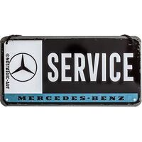 Nostalgic-Art Hanging Sign Mercedes-Benz Service 10x20cm