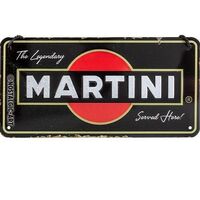 Nostalgic-Art Hanging Sign Martini Served Here 10x20cm