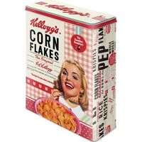 Nostalgic-Art Storage Tin XL Kelloggs - Girl Corn Flakes 8x19x26cm