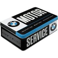 Nostalgic-Art Flat Storage Tin BMW Service 23x16x7cm