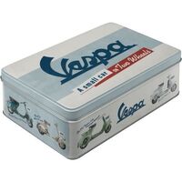 Nostalgic-Art Flat Storage Tin Vespa Chart 23x16x7cm