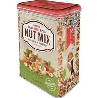 Nostalgic-Art Clip Top Storage Tin Nut Mix 7.5x11x1725cm