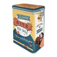 Nostalgic-Art Clip Top Storage Tin Dog Treats 7.5x11x1725cm