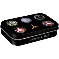 Nostalgic-Art Mint Box XL Mercedes-Benz Logo Evolution 10x6x2cm