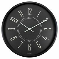 Boyle NeXtime Luminous Wall Clock 35cm Black Glow in the Dark