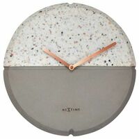 Boyle NeXtime Conrazzo Wall Clock 32cm Grey Concrete/Terrazzo Texture