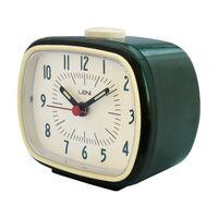 Leni Retro Alarm Clock Olive Green