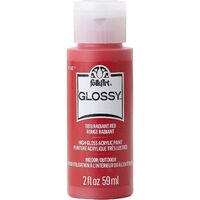 FolkArt Glossy Acrylic Paint 59ml Radiant Red