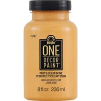 FolkArt One Decor Paint 236ml Golden Yellow - Eggshell Finish