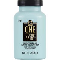 FolkArt One Decor Paint 236ml Iced Turquoise - Eggshell Finish