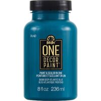 FolkArt One Decor Paint 236ml Atlantic Blue - Eggshell Finish