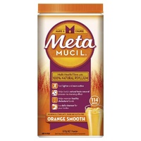 Metamucil Fibre Supplement Smooth Orange 114 Dose 673g 100% Natural Psyllium