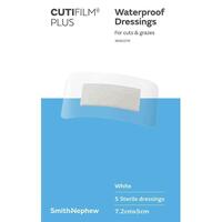 Cutifilm Plus Waterproof Dressings Hypo 7.2x5cm 5 Pack