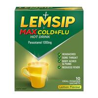 Lemsip Max Cold and Flu Multi Lemon 10pk Relief Hot Drink