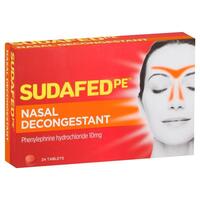 Sudafed PE Nasal Decongestant Tablets 24 Pack