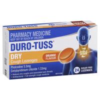 DURO-TUSS Dry Cough Lozenges Orange 24 Lozenges