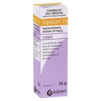 Sigmacort 1% Cream 30g - Hydrocortisone (S3)