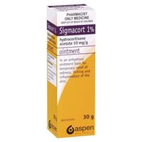 Sigmacort 1% Ointment 30g - Hydrocortisone (S3)