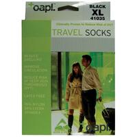 Oapl 41035 Travel Socks Black Extra Large