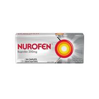 Nurofen Ibuprofen Caplets Pain Relief 200mg 24 Pack