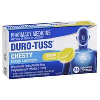 DURO-TUSS Chesty Cough Lozenges Lemon 24 Lozenges