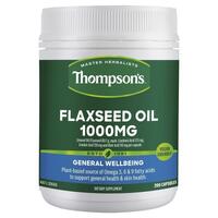 Thompson's Flaxseed Oil 1000mg 200 Vegi-Caps