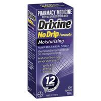 Drixine 12 Hour Relief No Drip Moisturising Nasal Spray 15mL