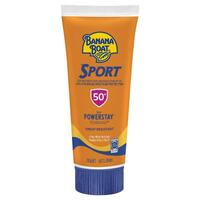 Banana Boat SPF 50+ Sport 200g Tube UVA/UVB Protection Sweat Resistant