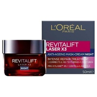 L'Oreal Paris Revitalift Laser x3 Night Cream Mask 50ml Wrinkle Reduction