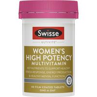 Swisse Women's Ultivite High Potency Multivitamin 40 Tablets