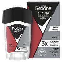 REXONA Men Clinical Protection Antiperspirant Deodorant Sport 45ml