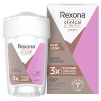 REXONA Women Clinical Protection Antiperspirant Deodorant Sheer Powder 45ml