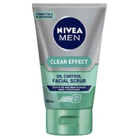 Nivea for Men Clear Effect Pore Minimiser Facial Scrub 100ml Oil Control