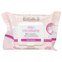 Evoluderm Eau Micellaire Cleansing Wipes 25