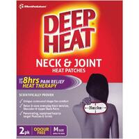 Deep Heat Neck & Joint Heat Patches 2 Pack Relieve Neck Tension Joint Pain