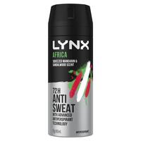 Lynx Deodorant Antiperspirant Africa 165ml