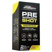 VitalStrength Pre Workout Shot Pineapple Punch 5 Pack