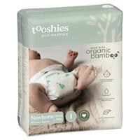 Tooshies Eco Nappies with Organic Bamboo Size 1 Newborn 3-5kg, 52 Pack