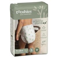 Tooshies Eco Nappies with Organic Bamboo Size 5 Walker 13-18kg, 32 pack