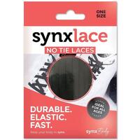 Synxlace No Tie Laces Black