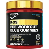 BSc K-OS Pre-Workout Blue Gummies 300g