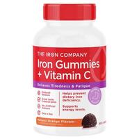 The Iron Company Iron + Vitamin C Gummies Orange 30 Gummies