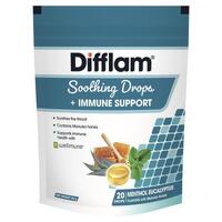 Difflam Soothing Drops + Immune Support Eucalyptus Menthol 20 Drops