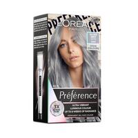 L'Oreal Paris Preference Vivids Permanent Hair Colour 10.112 Soho (Silver Grey)