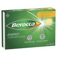 Berocca Energy Mango And Orange 45 Effervescent Tablets