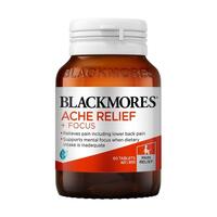 Blackmores Ache Relief + Focus 60 Tablets