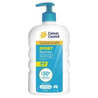 Cancer Council SPF 50 Sport Dry Touch & Sweat Resistant 500ml